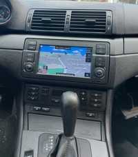 Navigație BMW E46 dedicată wi-fi BT YouTube USB Waze internet Wi-Fi