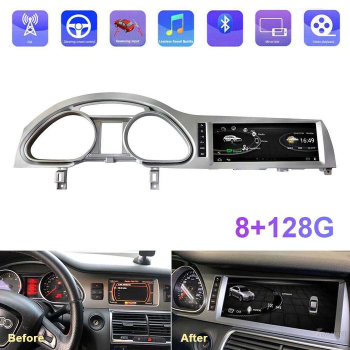 Мултимедия за Audi Q7 Двоен дин Android 10.25" 8+128GB навигация MMI