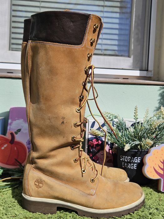Timberland високи ботуши от кожа N39