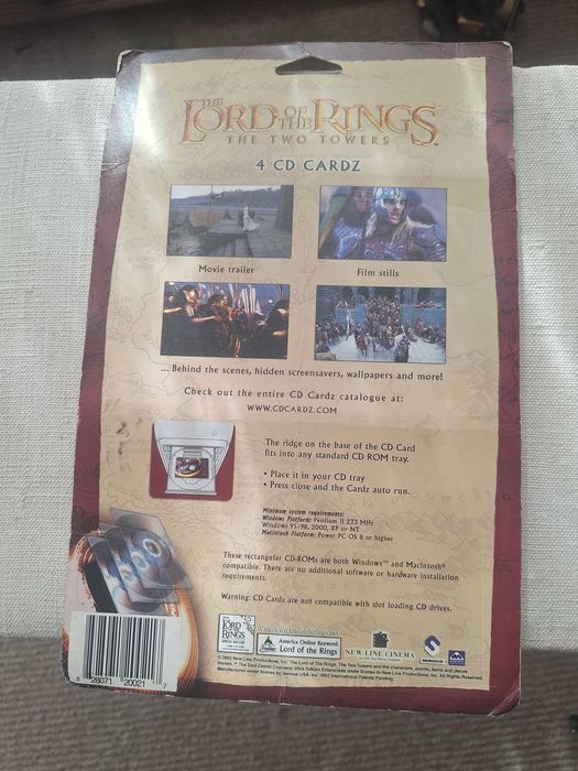Властелина на пръстена 4 cd card