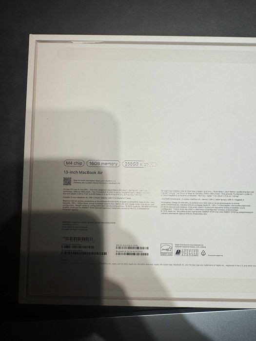 Macbook Air M4 256gb
