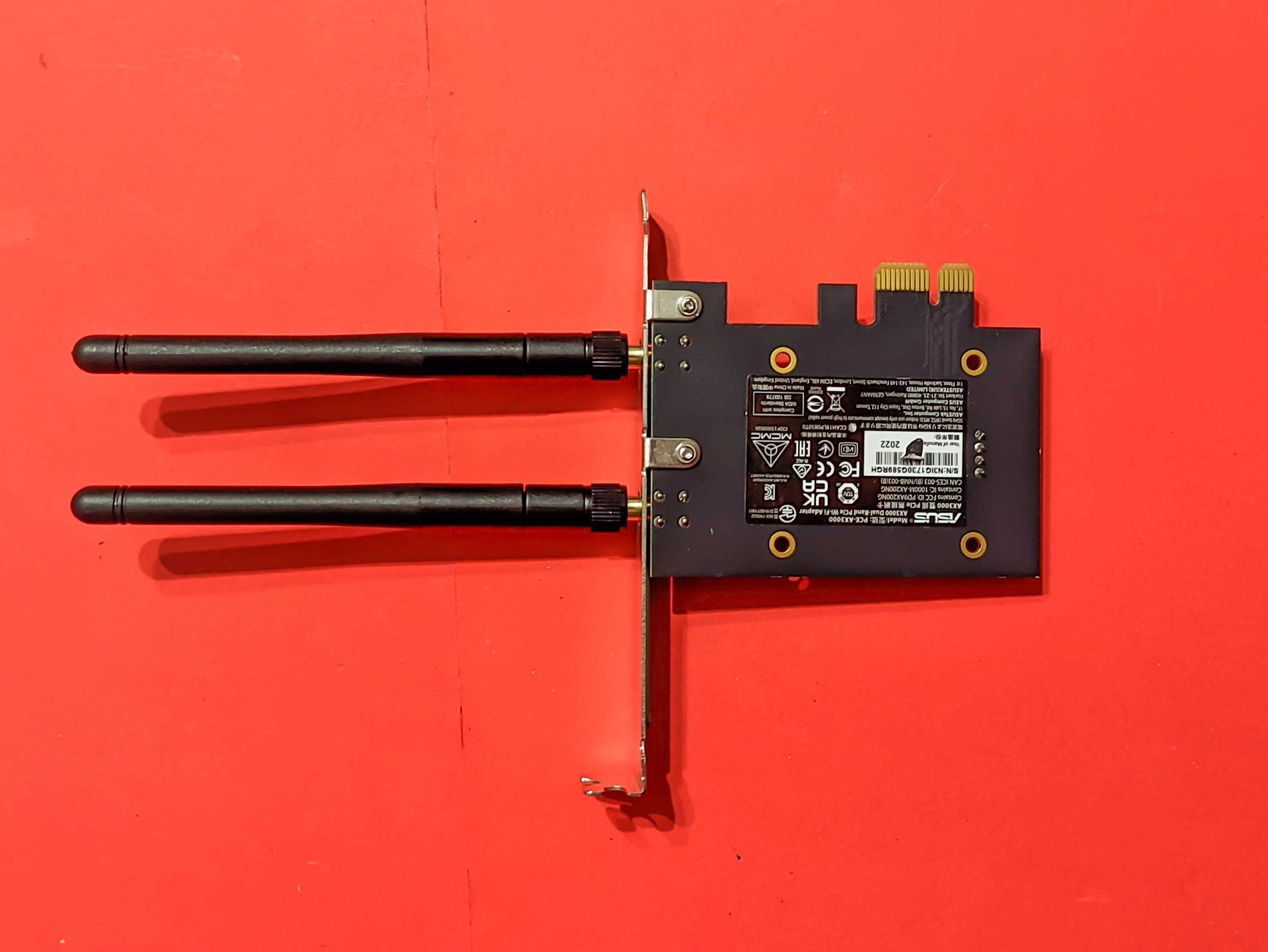 Нови RLD 6G ASUS PCE-AX3000 WIFI + Bluetooth 5.0 Мрежова Карта Адаптер
