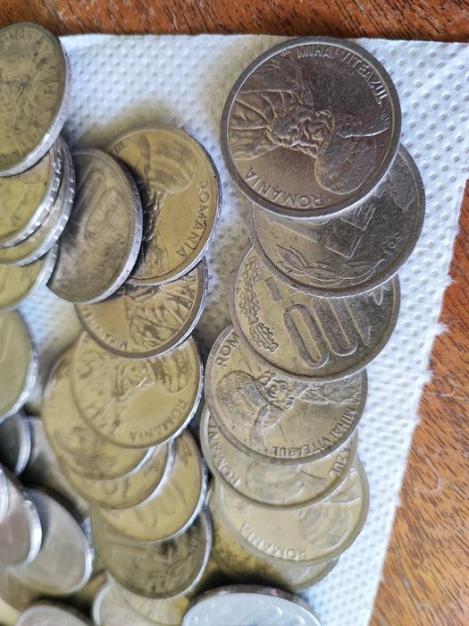Monede românești colecție  moneda 100 lei 1992 1993 1994 mihai viteazu