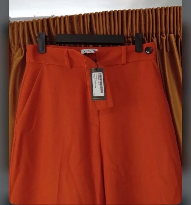 Warehouse Pantaloni evazați eleganți portocaliu