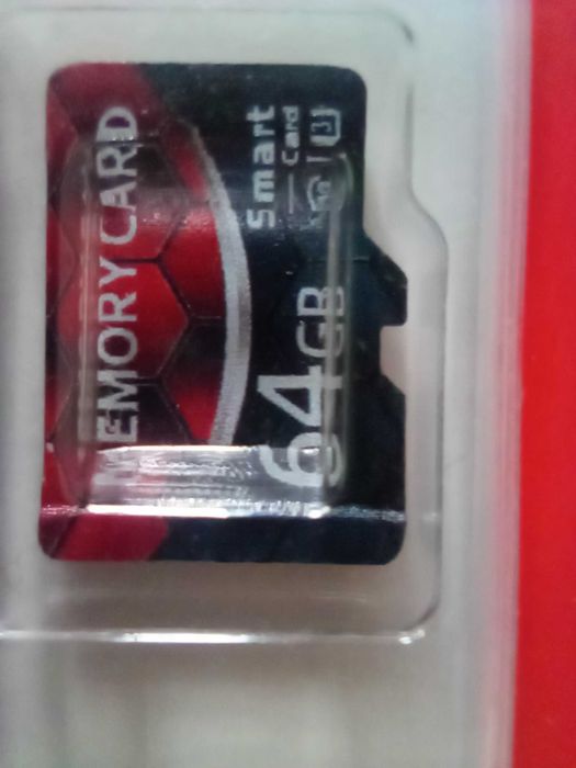 Новая карта 64 Gb памяти с адаптером