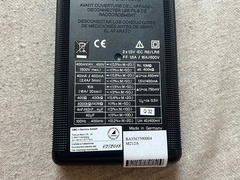 Multimetru profesional Gossen Metrawatt METRA MAX 12 cu accesorii