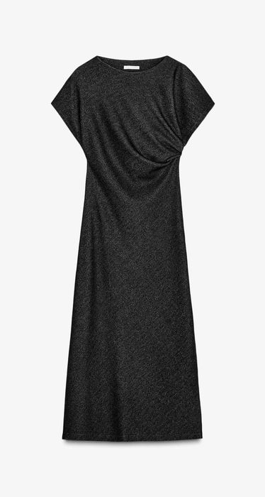Zara рокля с драперия размер С