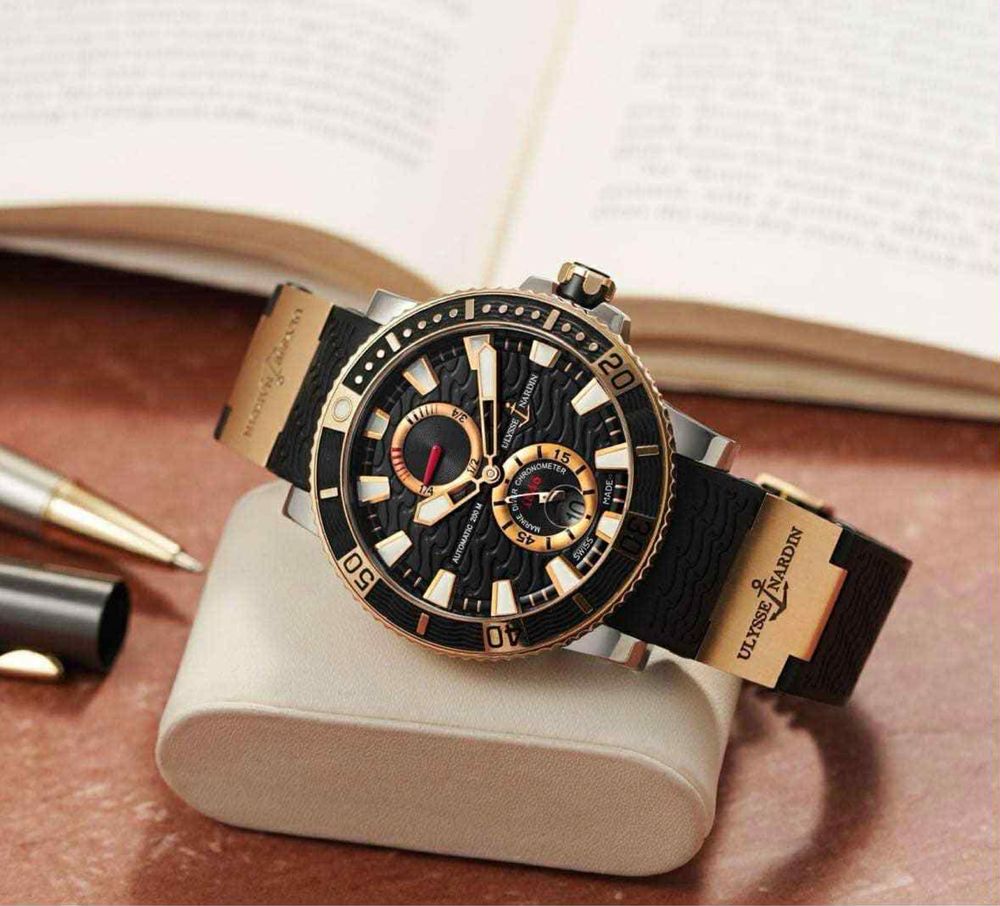 Ulysse Nardin Maxi Marine Diver 18 к gold