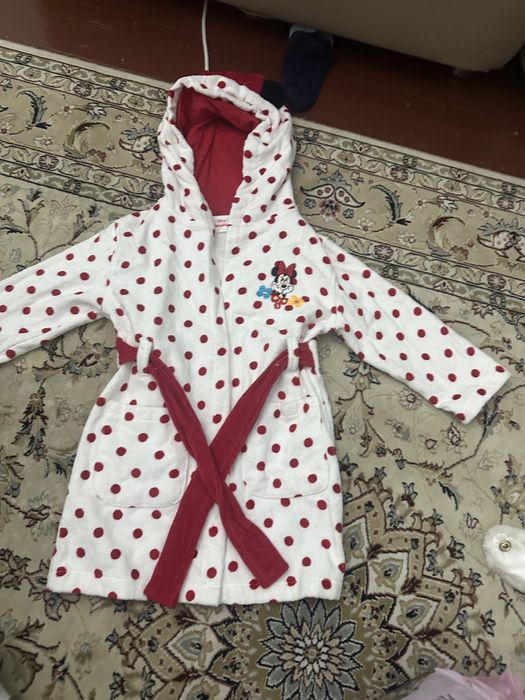 Банный халат для девочки 1,5 года