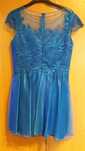 Rochie eleganta , dantela albastra