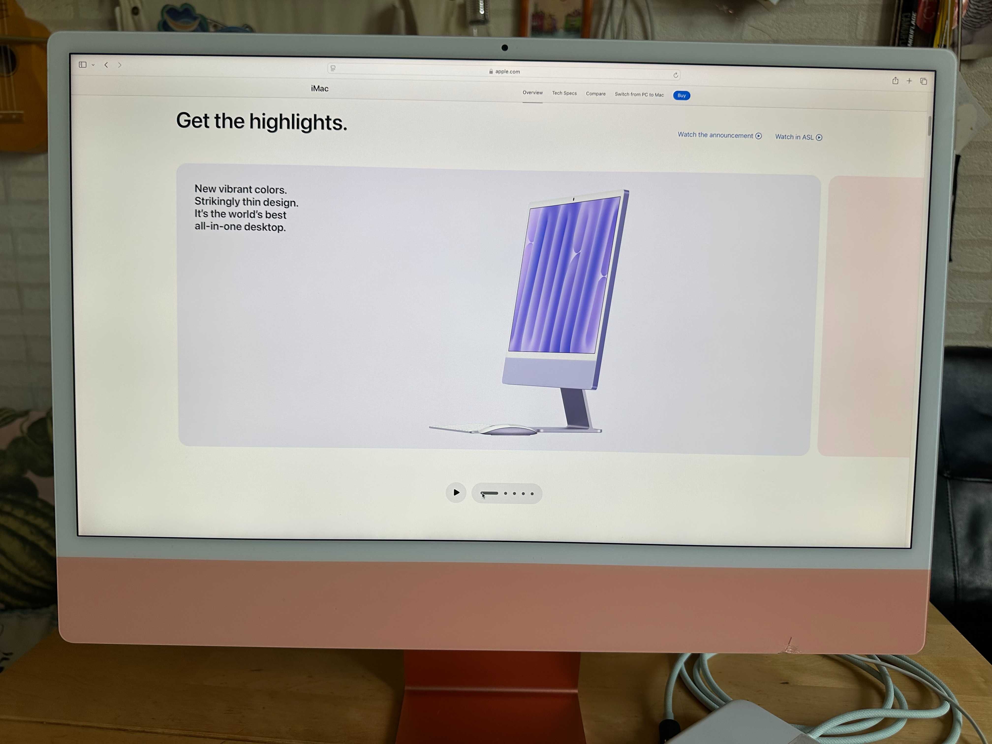 Apple iMac А2438 24 инча M1 - 16GB / 512GB 4.5K 2021