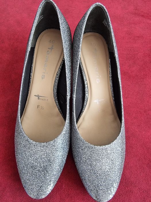 Pantofi Tamaris argintii