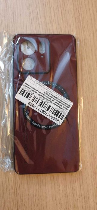 Husa Motorola edge 40, TPU cu finisaj de piele sintetica, bordeaux