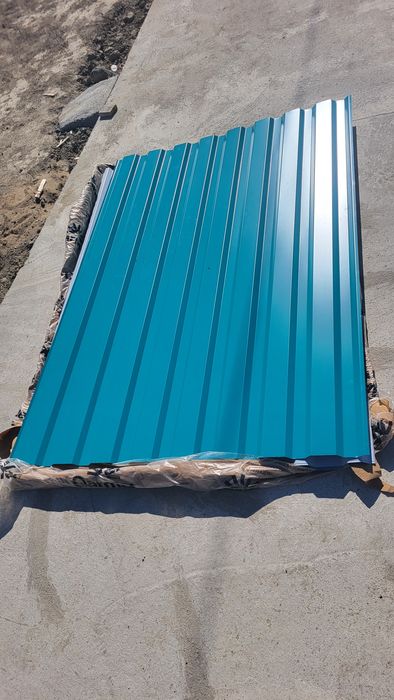 Профнастил мп20. Цвет зеленый. 5шт. Размер 170 на 115.