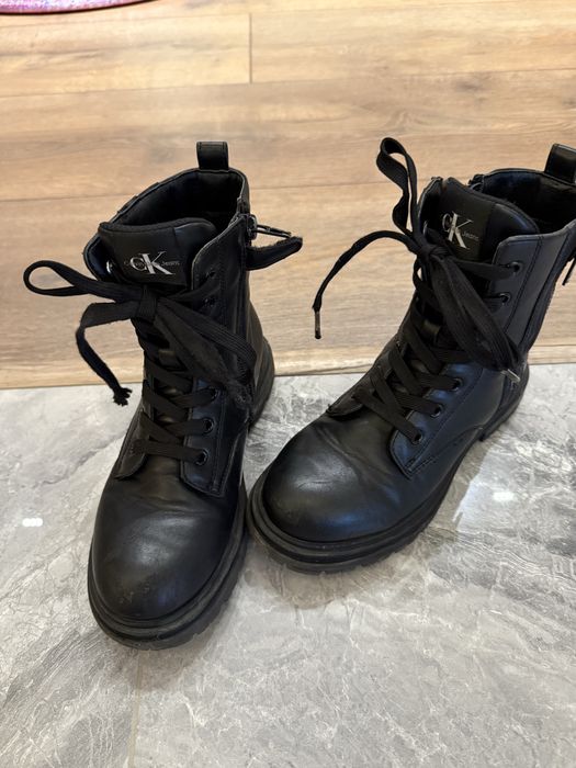 Кожени боти деца Calvin Klein