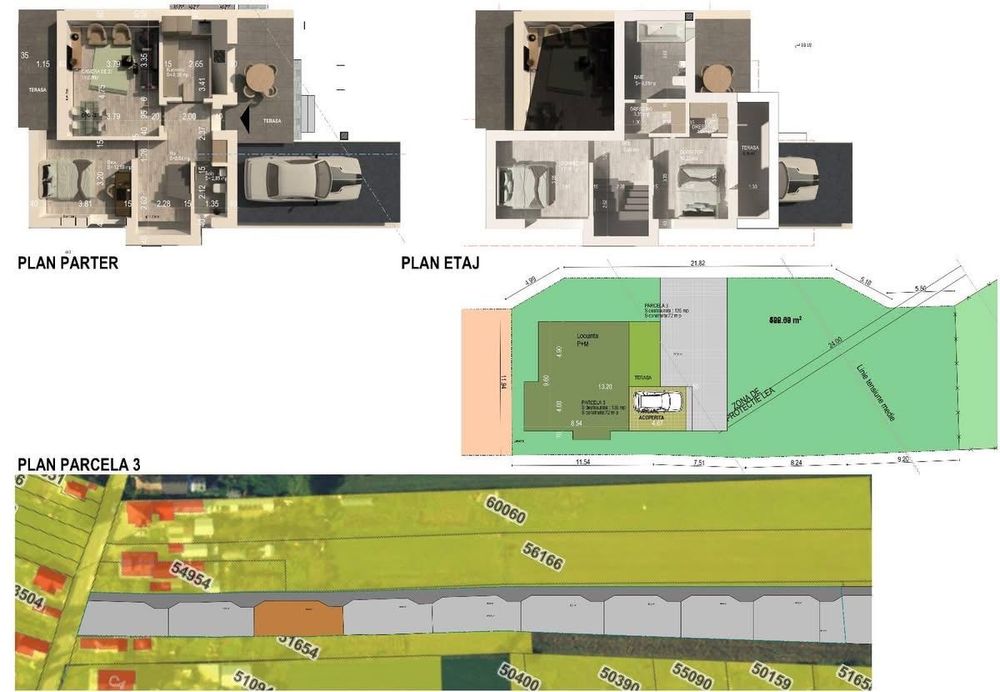 Teren intravilan 500 mp Dumbrava Roșie – Jud. Neamț - proiect inclus
