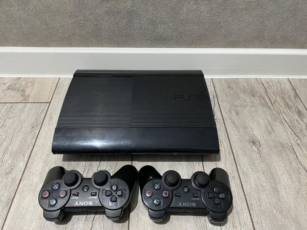 Ps3 super slim+27-30 ишр прошитый 2 джойстика