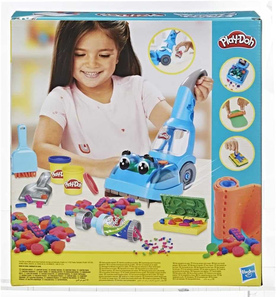 Комплект Play Doh Zoom Zoom детска прахосмукачка с мек пластелин