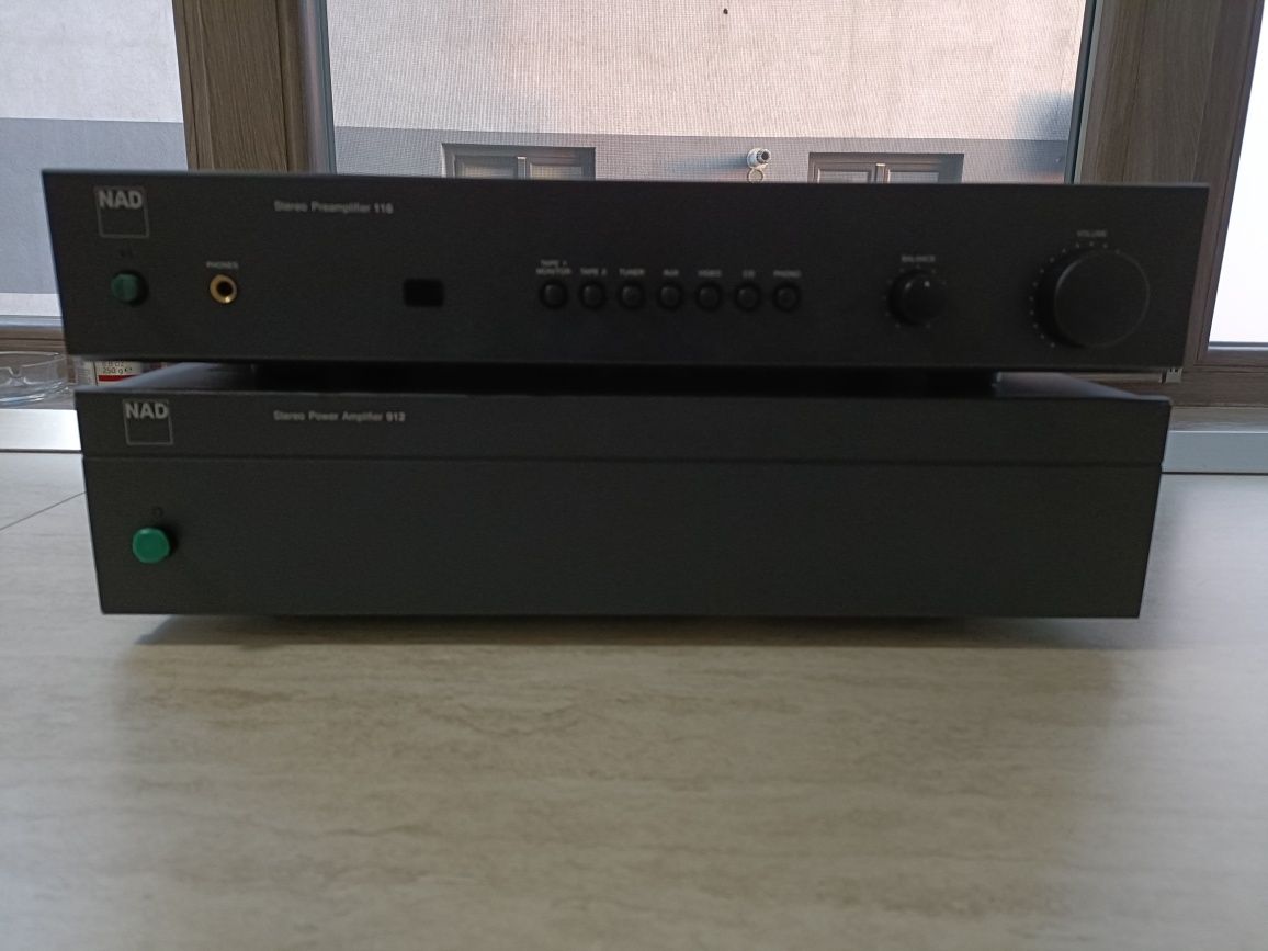 NAD 912 power amplifier + NAD 116 preamplifier, amplificator + preampl