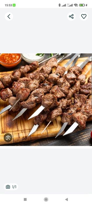 Шашлык на заказ три вида из баранины окорочка фарш