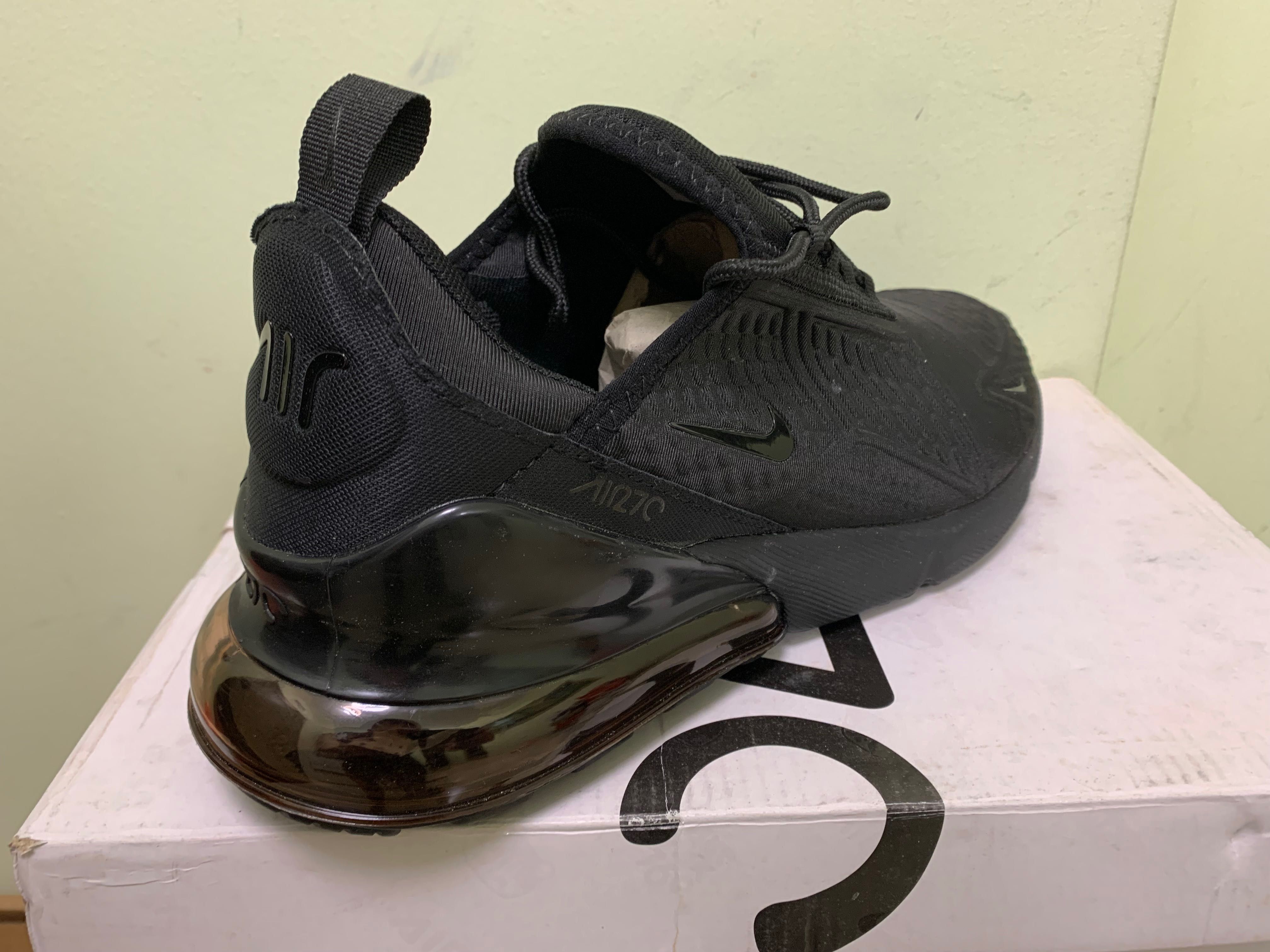 Нови мъжки маратонки Nike Air Max 270 all black размер 43