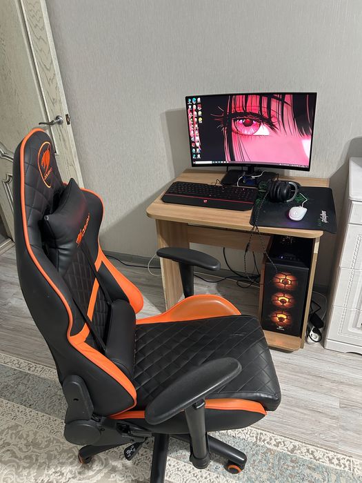 Компьютер стол кресло