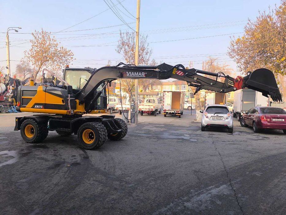 Колесный экскаватор VIAMAR XN-75L  (двигатель Yanmar)