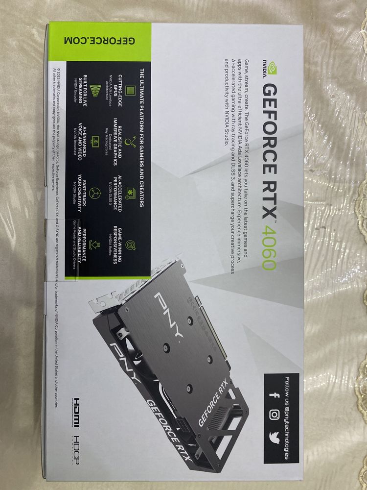 nvidia RTX GeForce 4060 абсолютно новая видеокарта, гарантия от UPGuz