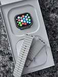 Apple Watch Ultra 2 titanium case grey ocean band 49MM nou