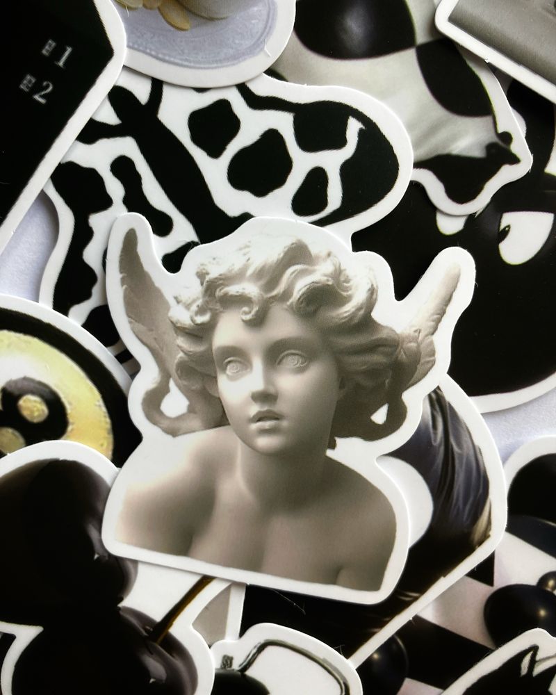 Черно бели стикери/ Black and white stickers