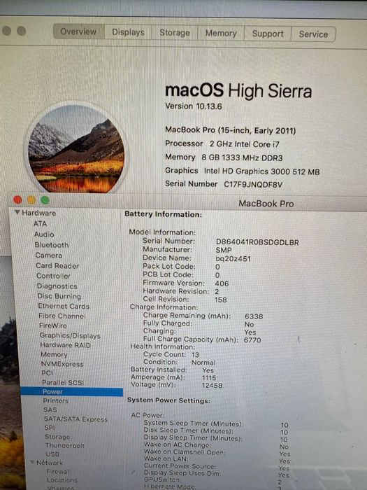 Apple MacBook Pro 15 - Intel Core i7 - 8GB - 750GB - Os High Sierra