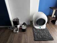 Vand litiera electrica, dispensor de apa si aparat de hrana automat