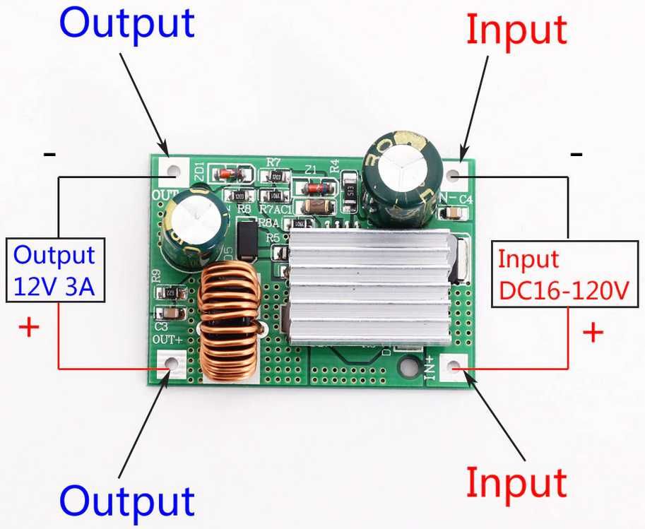 Modul Coborator (Step Down) Convertor DC-DC de la 16-120V la 12V