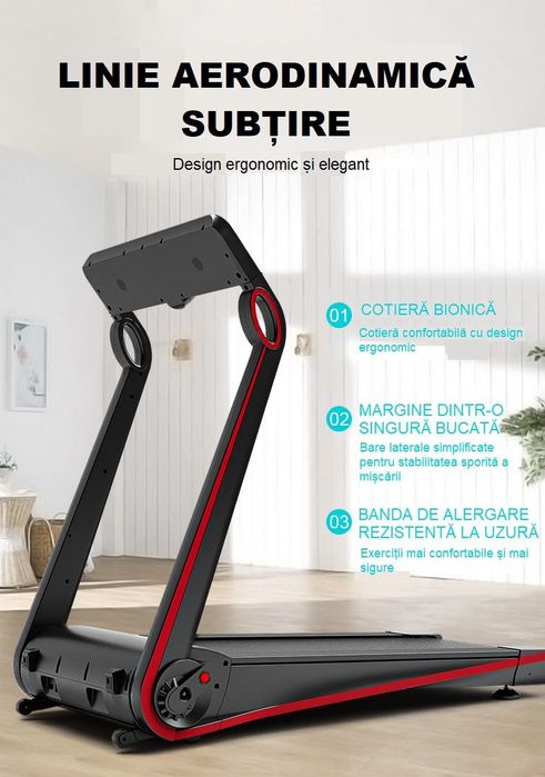 Banda Alergare F3 Electrica Viteza 1-12km/h Greutate suportata 120Kg