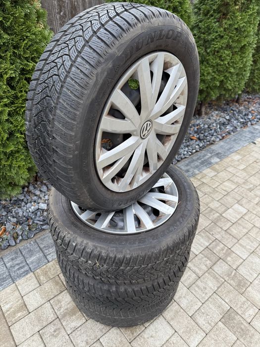 Roti iarna 205 55 R 16 vw audi seat skoda 5x112  dunlop 7 mm 2017