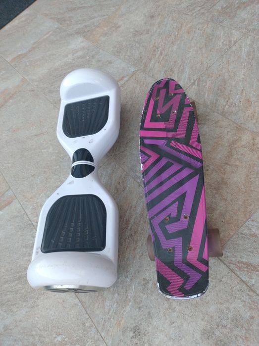 Vând haverboard cu lumini, ofer pennyboard bonus