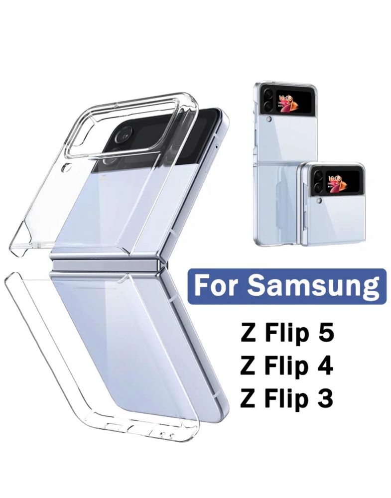 Husa Transparenta Din Plastic Fata + Spate Samsung Z FLIP FOLD 2 3 4 5