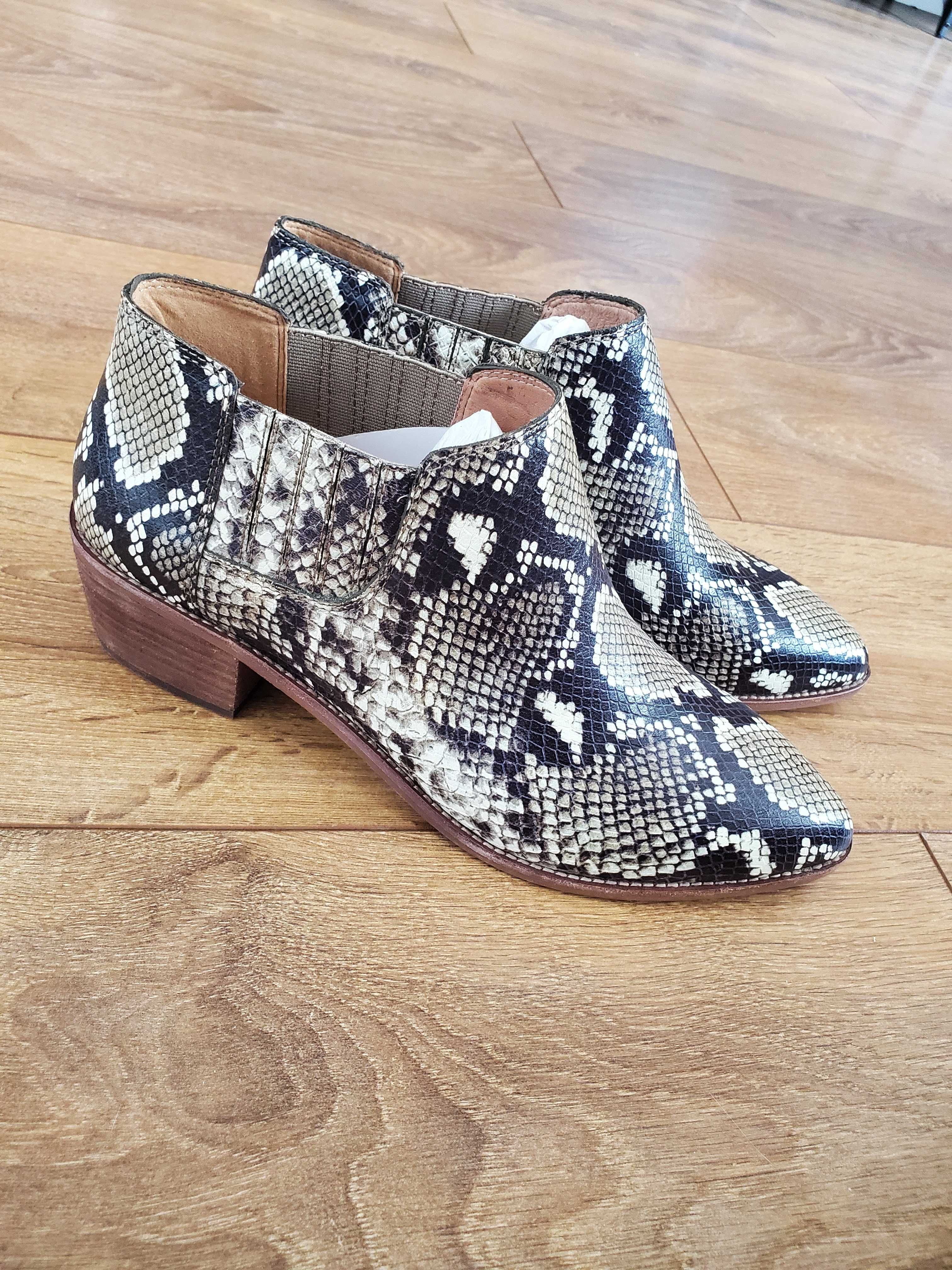 Botine piele animal print Madewell SUA 41 42