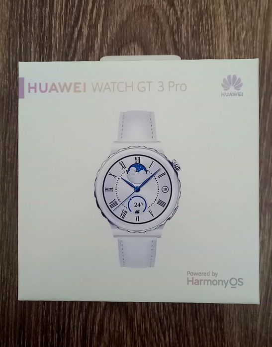 Смарт-часы Huawei GT3 Pro серебристый-белый. Новая