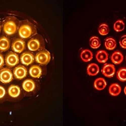 1 бр. ЛЕД LED светлина за огледало ОБЕЦИ червено-оранжево 48 диода 24V