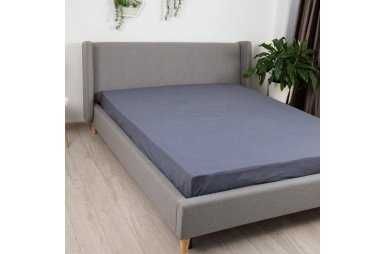 Трикотажная простынь на резинке 120×200