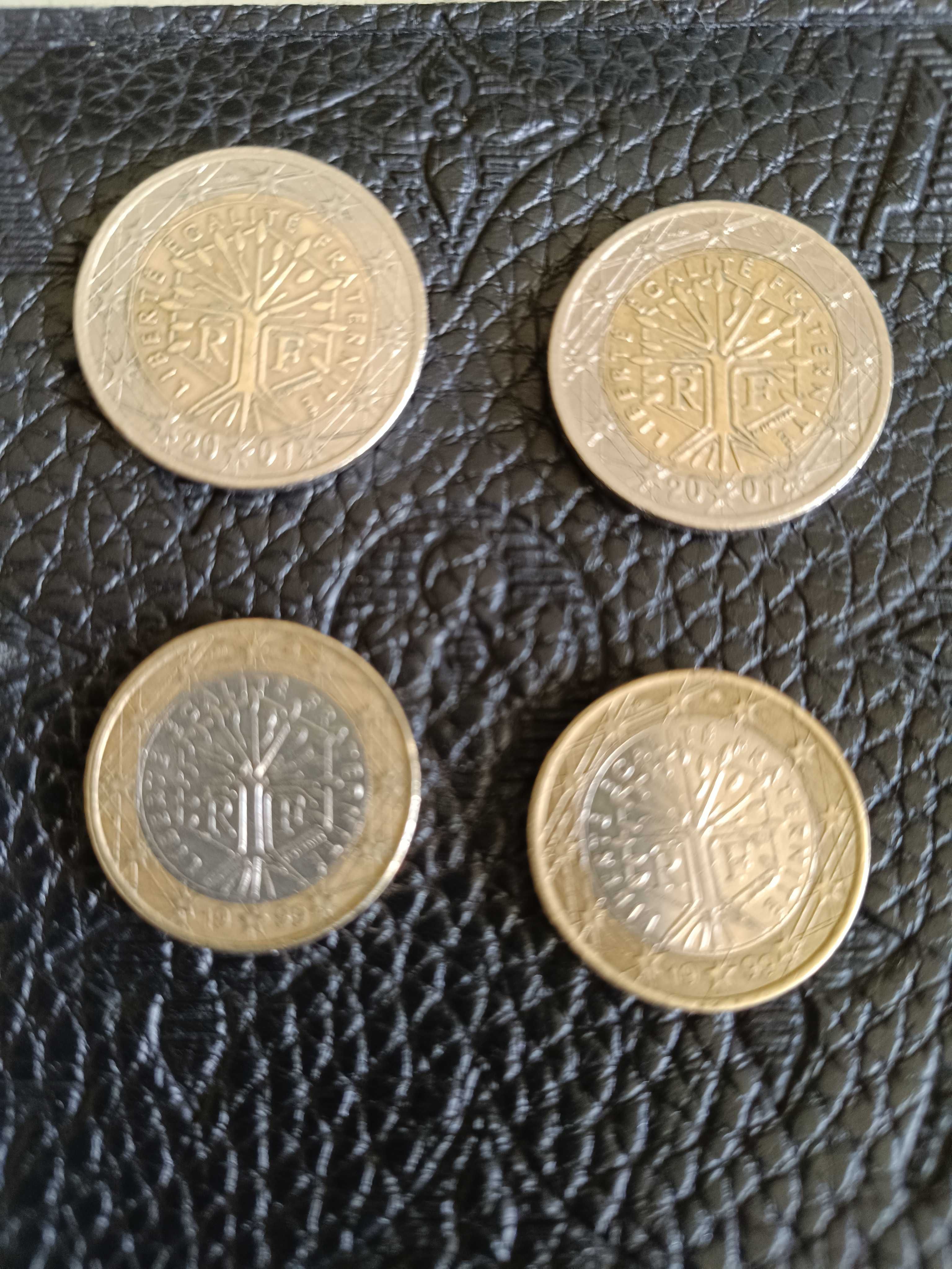 Monede rare 2 € și 1€ Franta