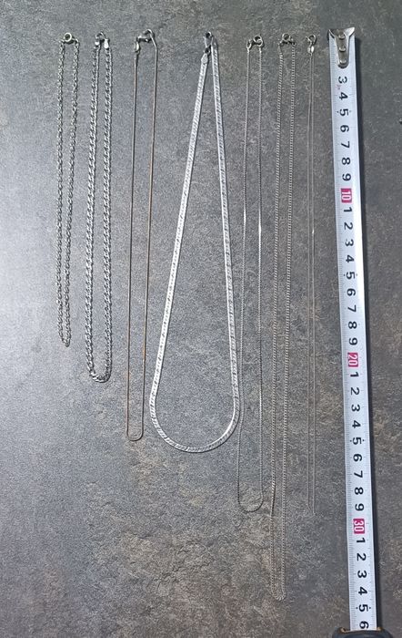 Серебряные цепи 925 проба 7 шт.
