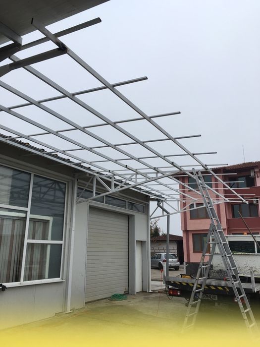 Метални Конструкции,Навеси,Къщи,Гаражи,Ферми,Халета ,Термопанели