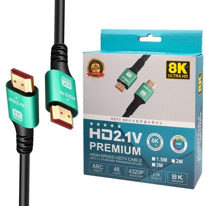 Hdmi кабель 8К premium, 8K hdmi kabeli