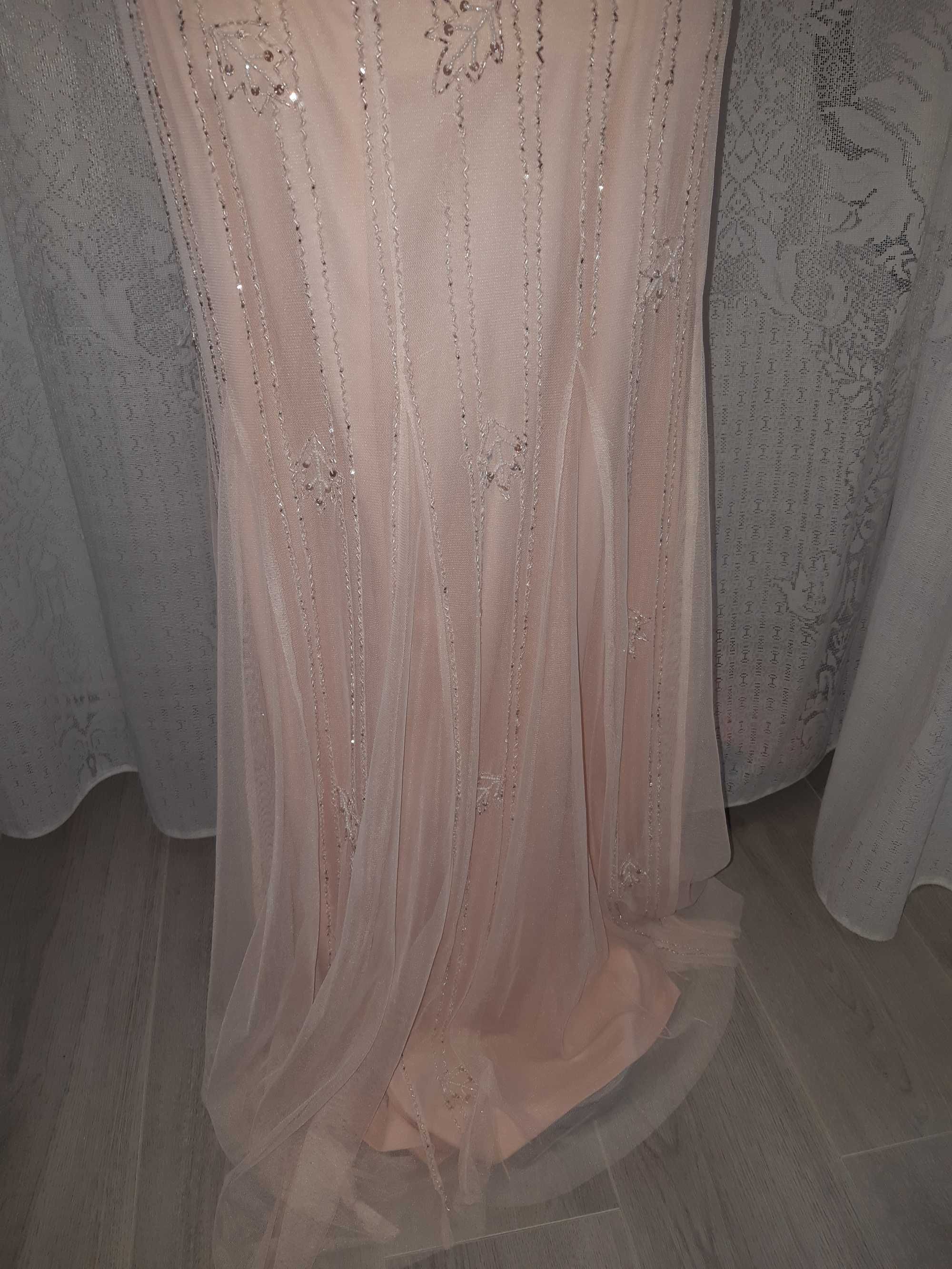 rochie ocazie lunga cu paiete