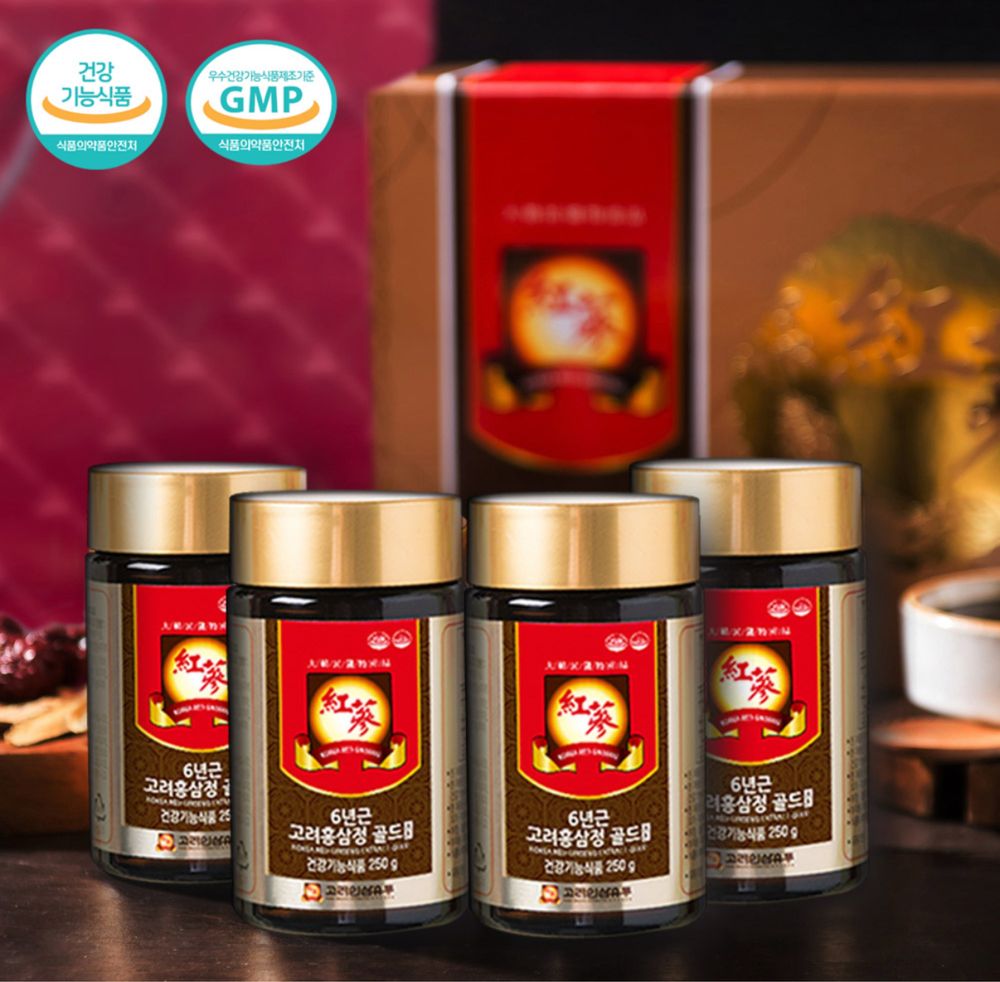 Asl Koreya Qizil Jenshen – 6 Yillik Ekstrakt, 250g (Gold)