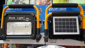 pentru pescuit Proiector Solar Portabil 50w mufa usb si telecomanda