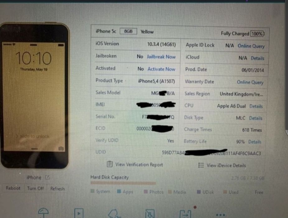 Piese iPhone 5C galben
