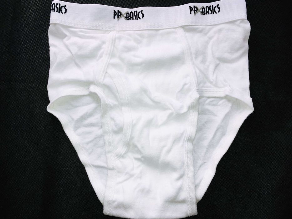 VINTAGE 2001 Made in Thailand PBXBASICS® White Briefs 9-Pack — W30